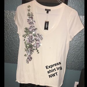 Express embellished T-shirt